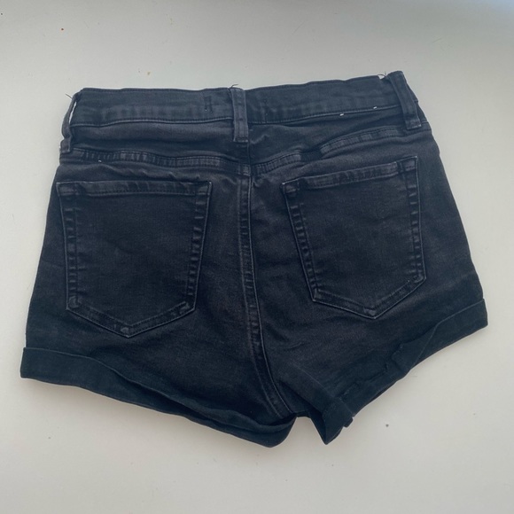 Black denim jean shorts in a size 01 from garage - Picture 3 of 3